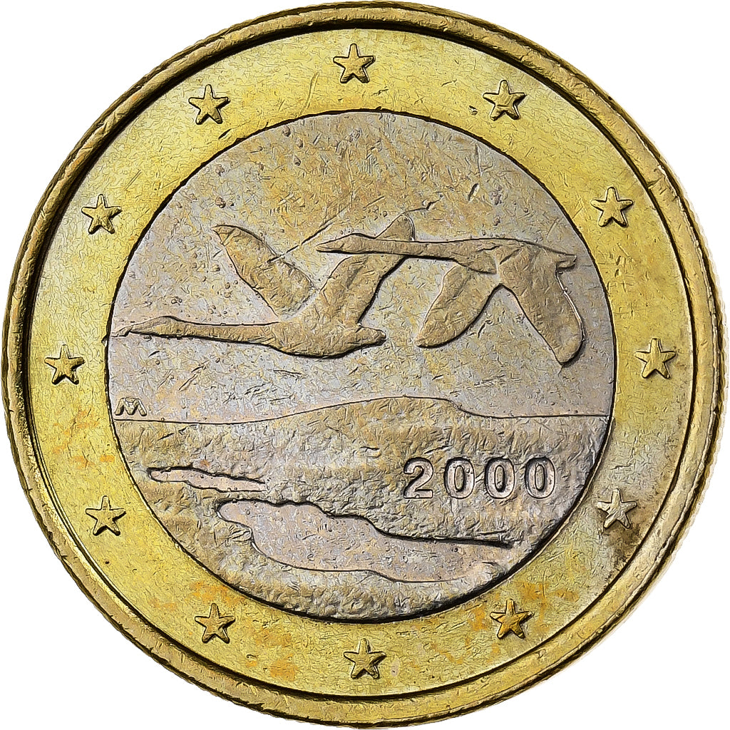 Finlandia, 1 Euro, 2000, Vantaa, Bi-metallico, SPL