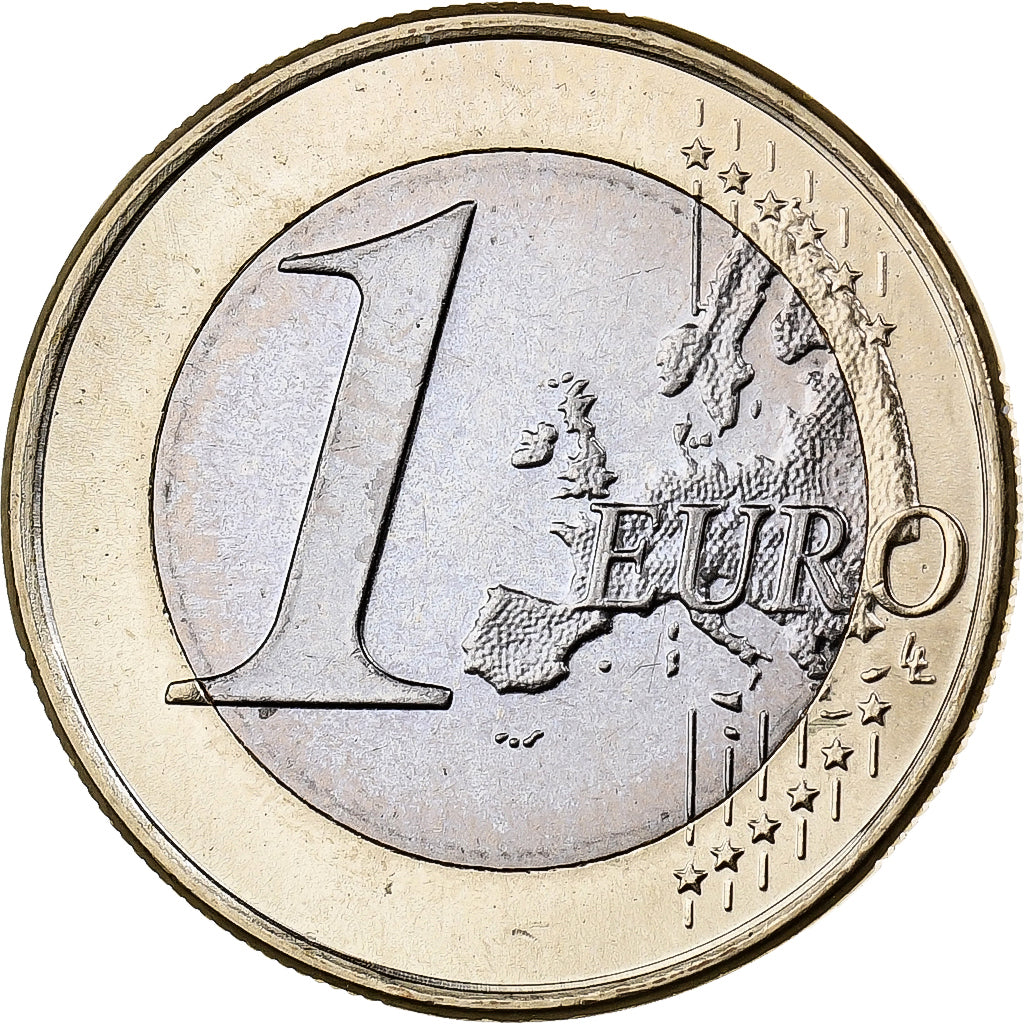 Cyprus, 1 Euro, 2008, Bi-Metallic, MS(60-62)