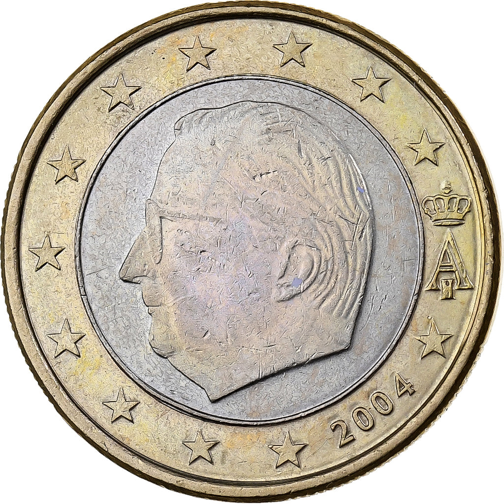 Belgio, 1 Euro, 2004, Brussels, Bi-metallico, SPL