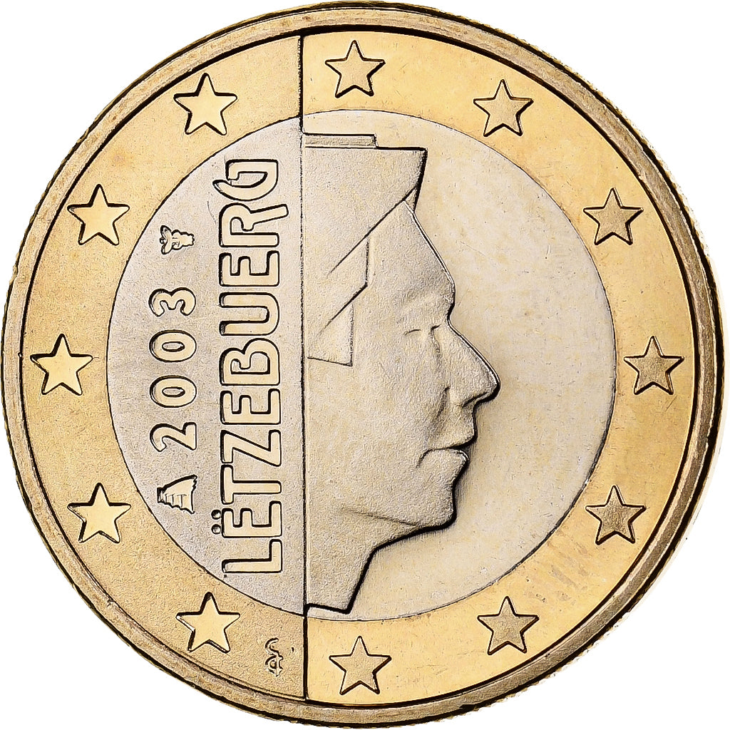 Luxemburg, 1 Euro, 2003, Utrecht, Bi-Metallic, VZ+