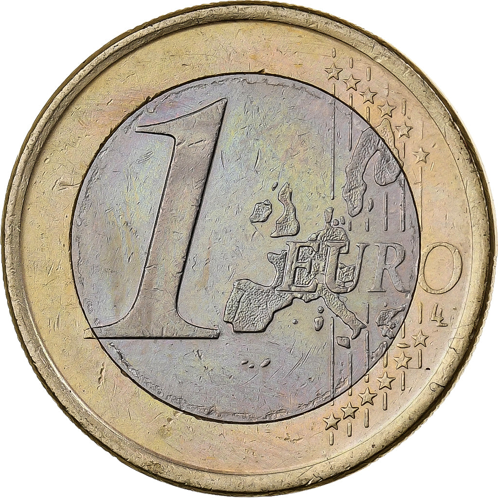 Spanje, 1 Euro, 2001, Madrid, Bi-Metallic, PR+