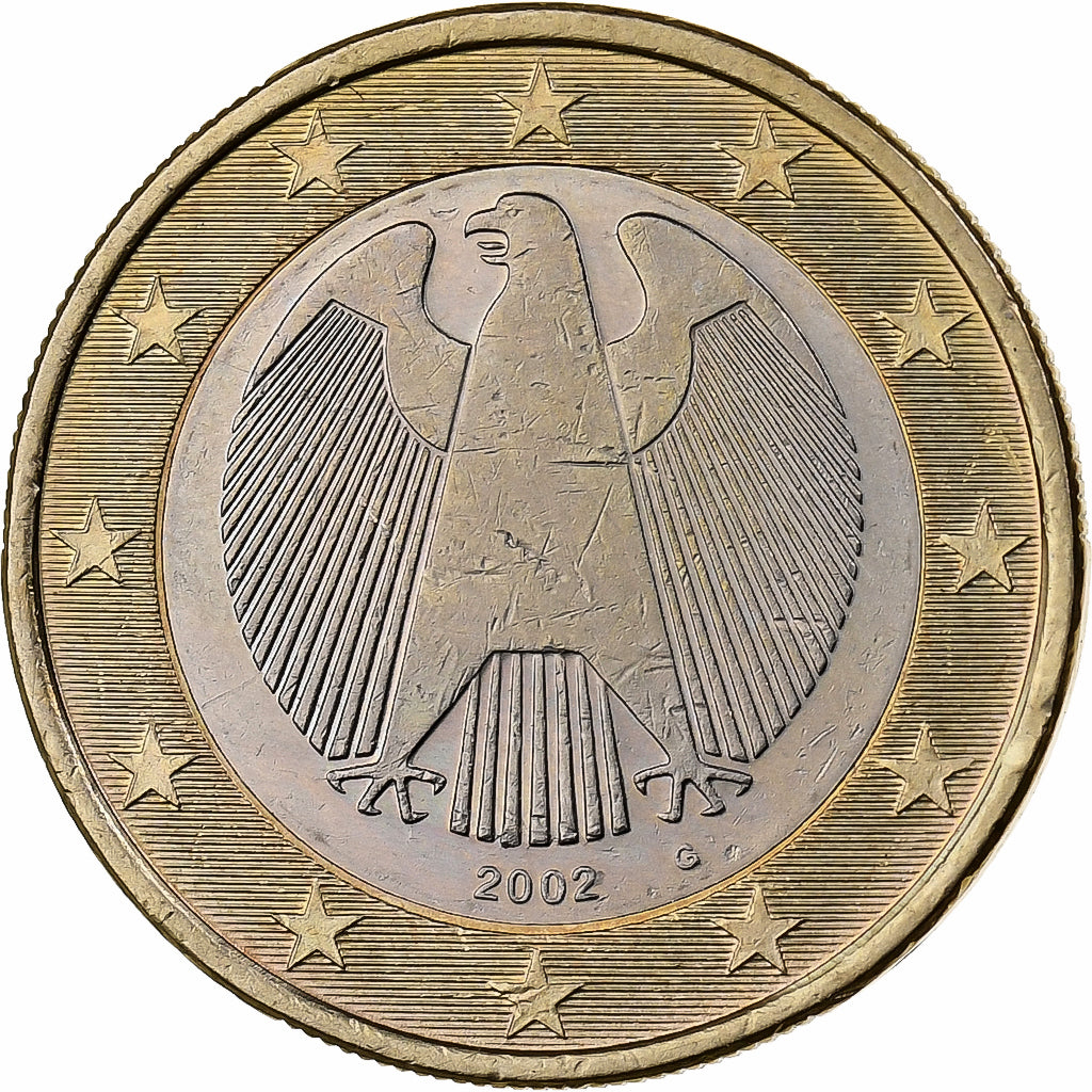 Alemanha, 1 Euro, 2002, Karlsruhe, Bimetálico, MS(60-62)