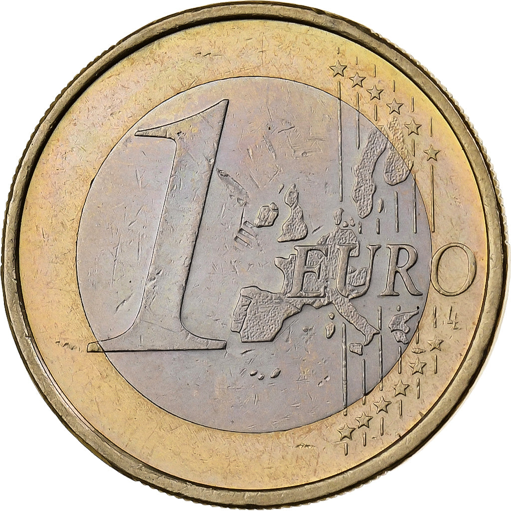 Alemanha, 1 Euro, 2002, Karlsruhe, Bimetálico, MS(60-62)