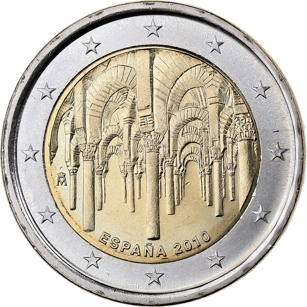 Espanha, 2 Euro, 2010, Madrid, Bimetálico, MS(60-62)