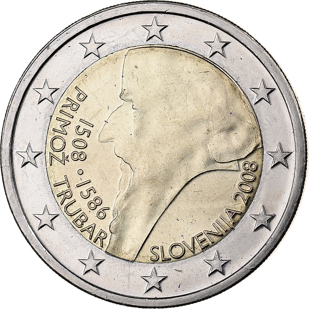 Slowenien, 2 Euro, 2008, Utrecht, Bi-Metallic, VZ+