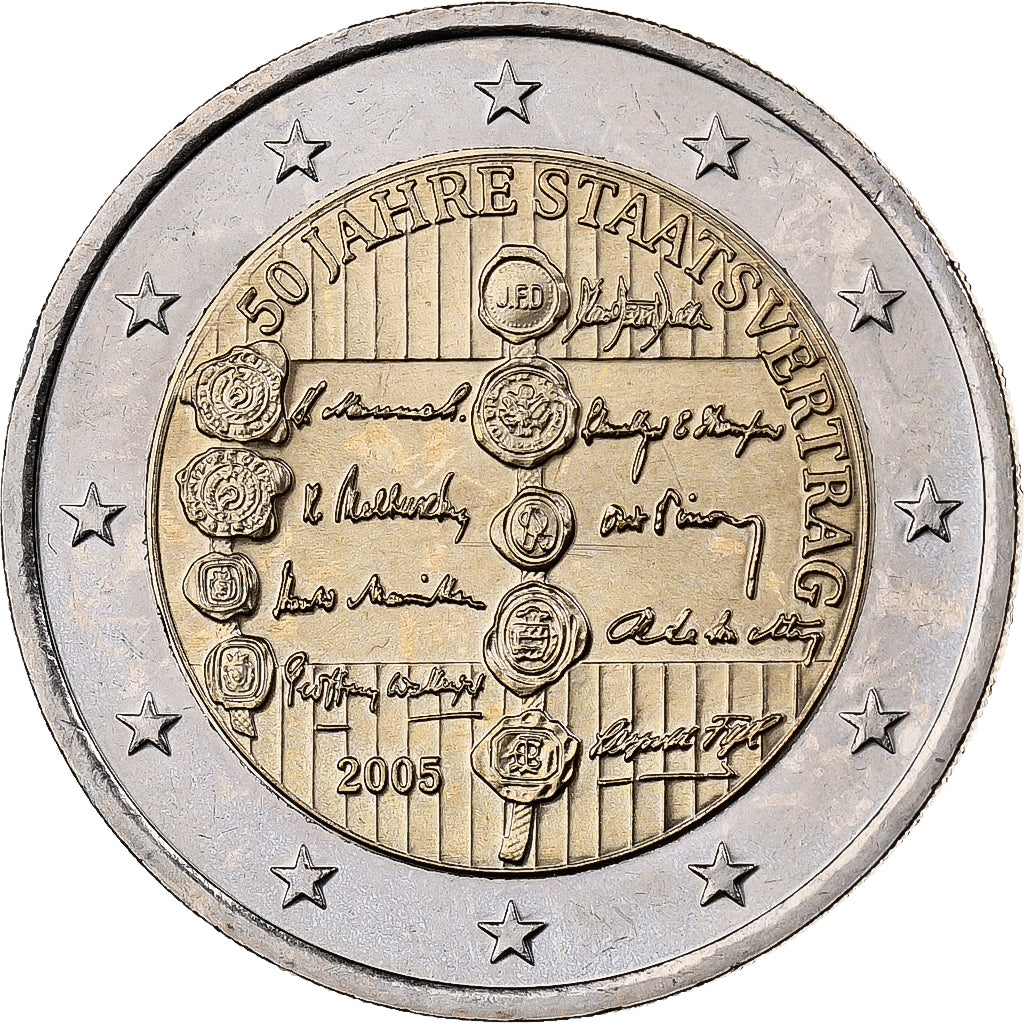 Oostenrijk, 2 Euro, 2005, Vienna, Bi-Metallic, PR+