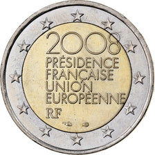 France, 2 Euro, 2008, Paris, Bi-Metallic, MS(60-62)