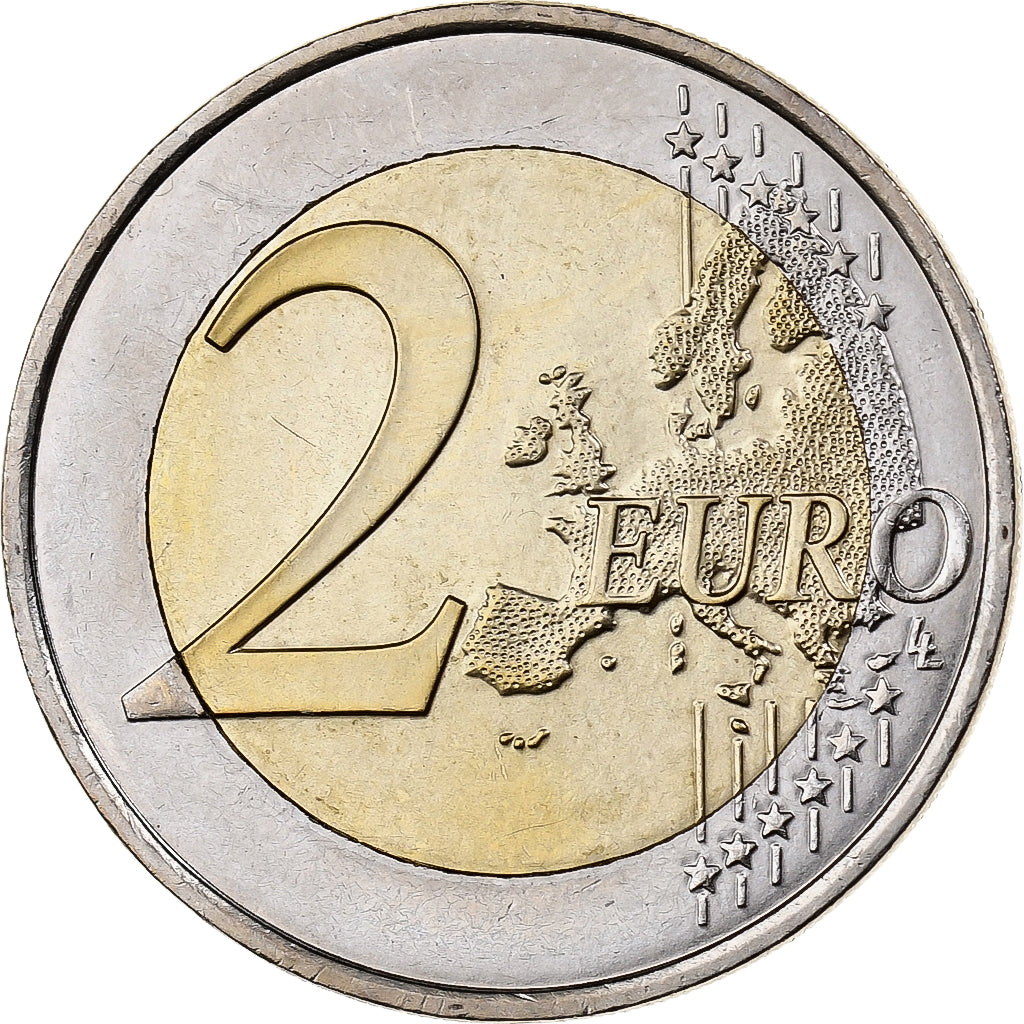 France, 2 Euro, 2008, Paris, Bi-Metallic, MS(60-62)