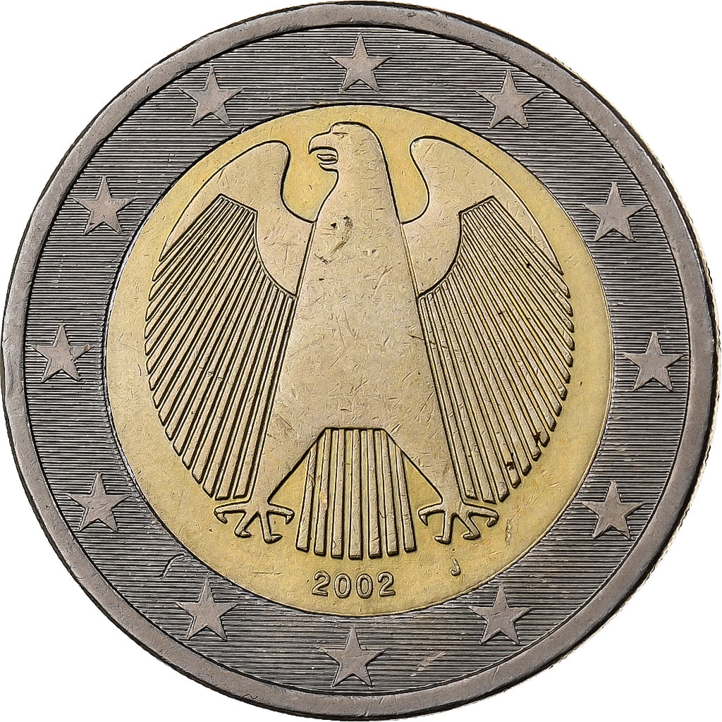 Deutschland, 2 Euro, 2002, Hambourg, Bi-Metallic, VZ+
