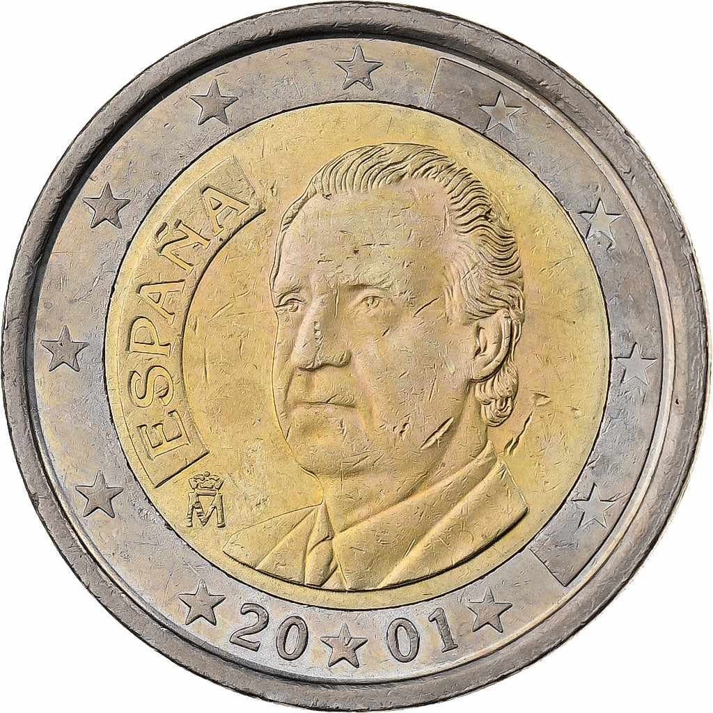 Espagne, 2 Euro, 2001, Madrid, Bimétallique, SUP+