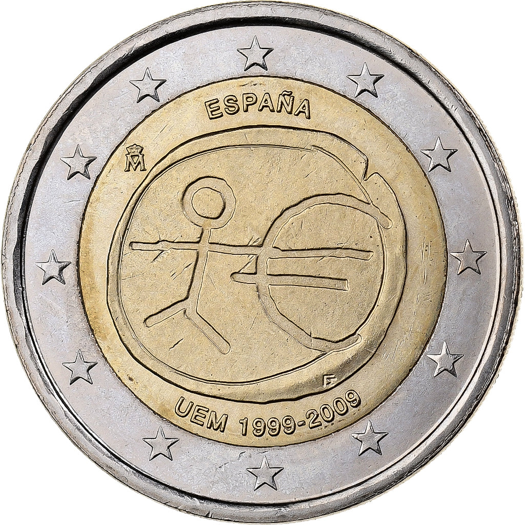 Hiszpania, 2 Euro, 2009, Madrid, Bimetaliczny, MS(60-62)
