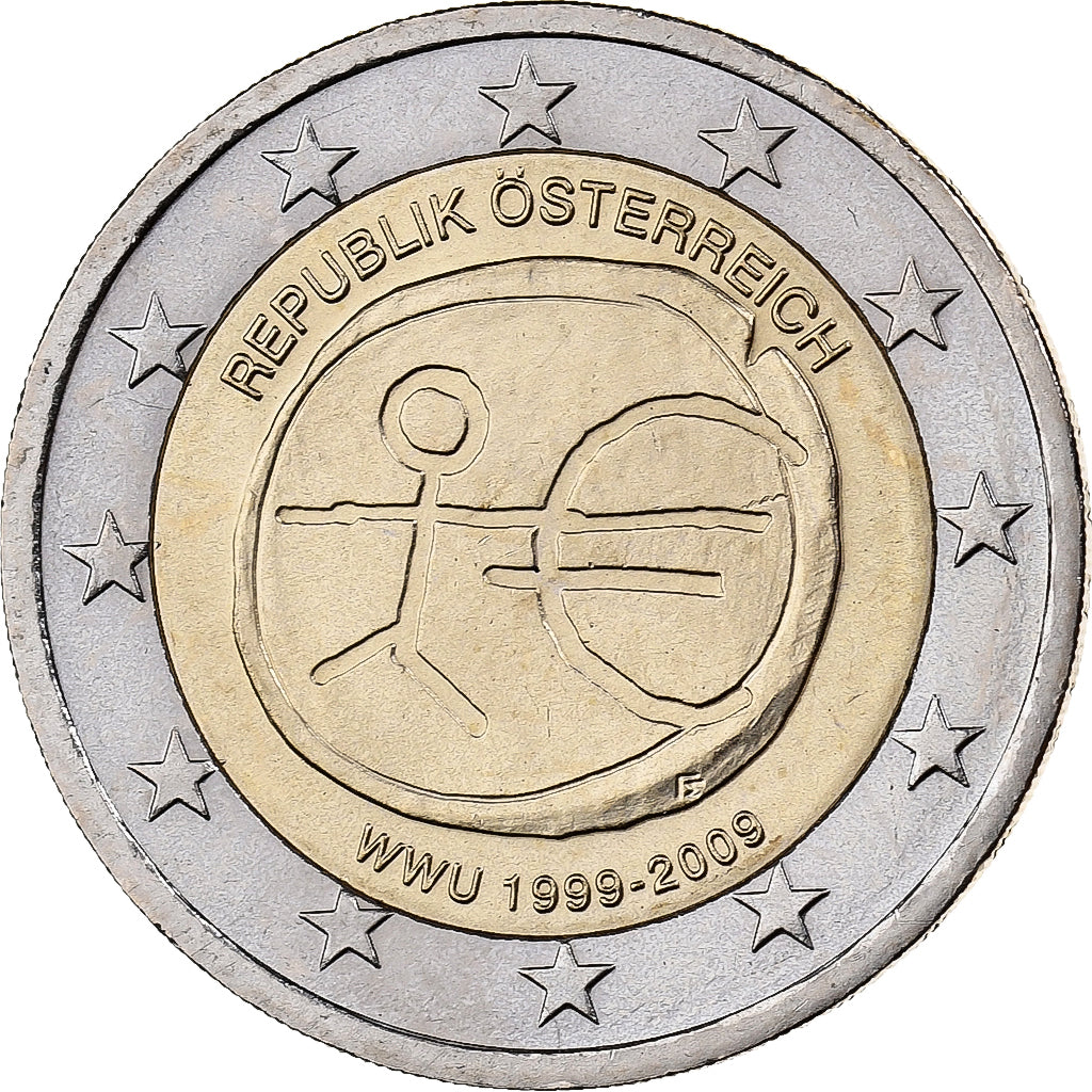 Áustria, 2 Euro, 2009, Vienna, Bimetálico, MS(60-62)