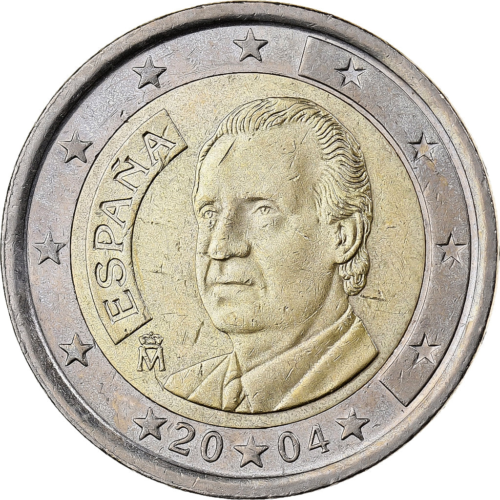 Spain, 2 Euro, 2004, Madrid, Bi-Metallic, MS(60-62)