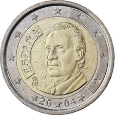 Spain, 2 Euro, 2004, Madrid, Bi-Metallic, MS(60-62)