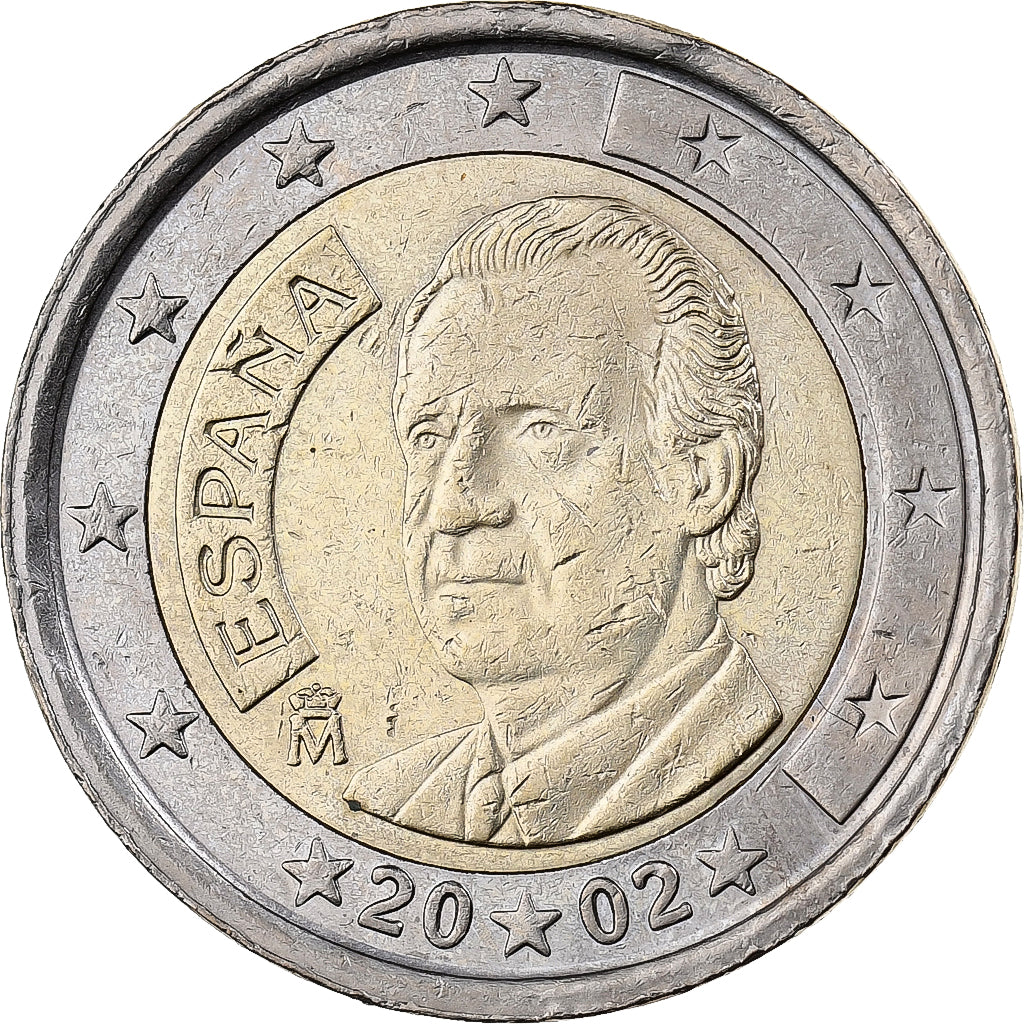 Hiszpania, 2 Euro, 2002, Madrid, Bimetaliczny, MS(60-62)