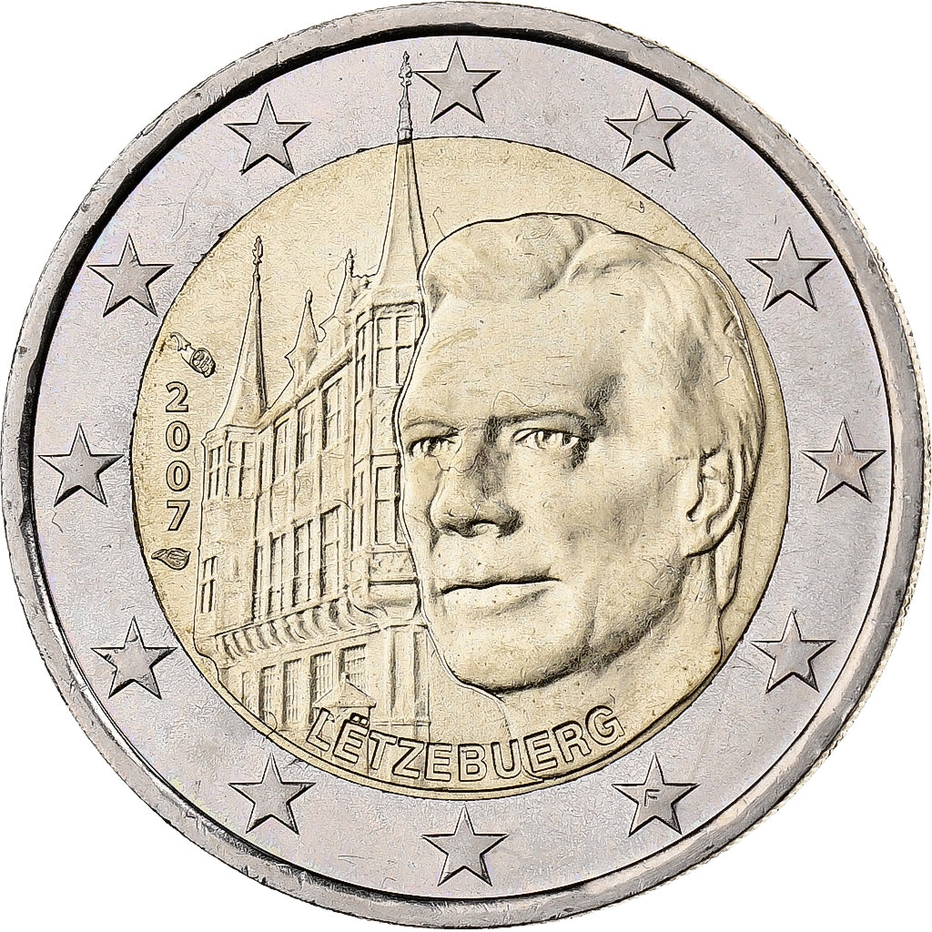 Luxembourg, 2 Euro, 2007, Paris, Bi-Metallic, MS(60-62)