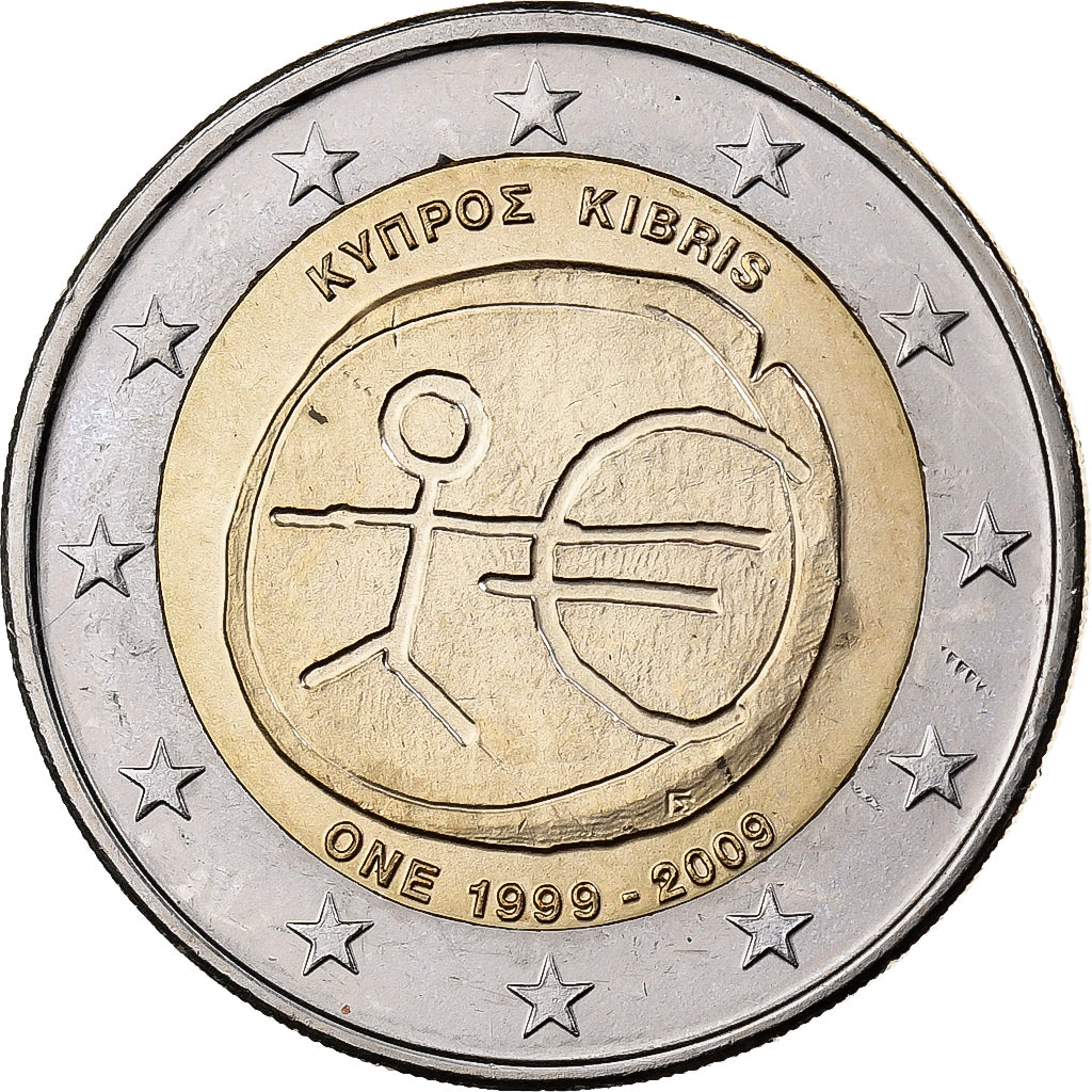 Chipre, 2 Euro, 2009, Utrecht, Bimetálico, MS(60-62)