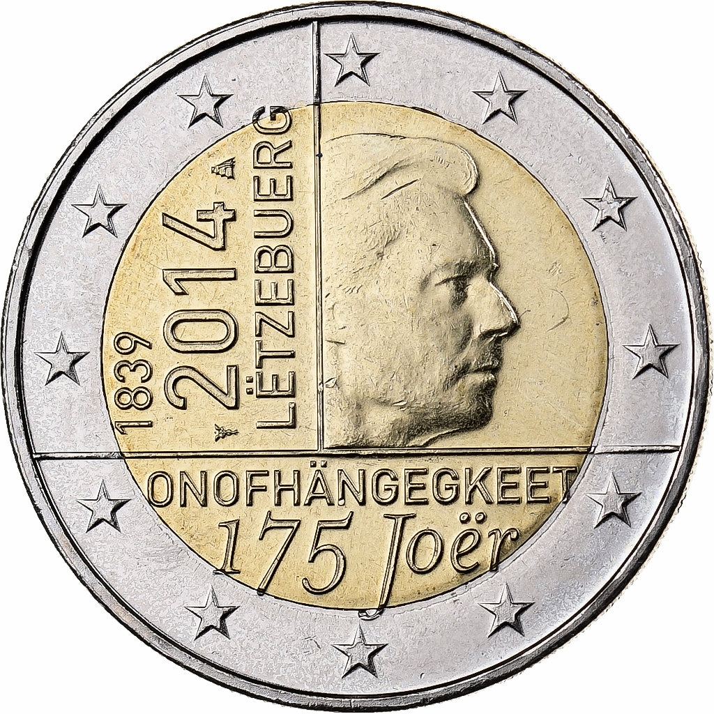 Luxemburg, 2 Euro, 2014, Utrecht, Bi-Metallic, PR+