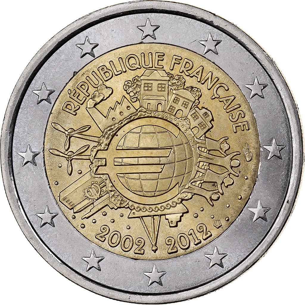 França, 2 Euro, 2012, Paris, Bimetálico, MS(60-62)