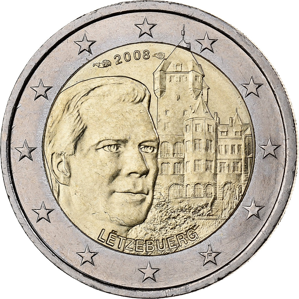 Luxembourg, 2 Euro, 2008, Paris, Bi-Metallic, MS(60-62)