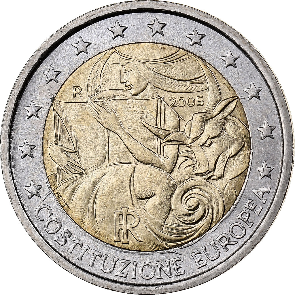Italy, 2 Euro, 2005, Rome, Bi-Metallic, MS(60-62)