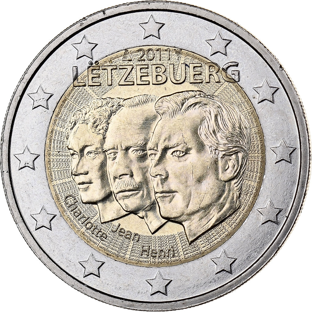 Luxembourg, 2 Euro, 2011, Utrecht, Bi-Metallic, MS(60-62)