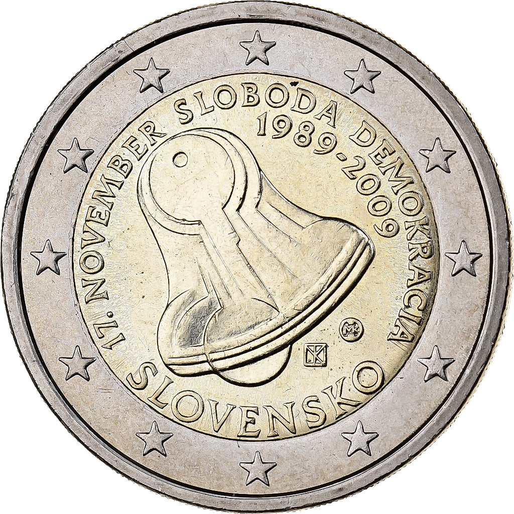 Slovakia, 2 Euro, 2009, Kremnica, Bi-Metallic, MS(60-62)