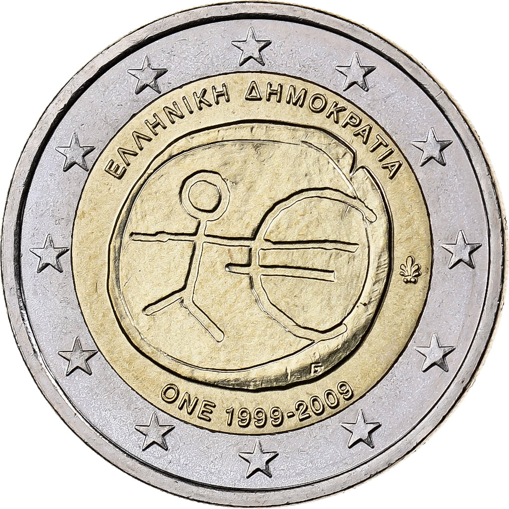 Grèce, 2 Euro, 2009, Athènes, Bimétallique, SUP+
