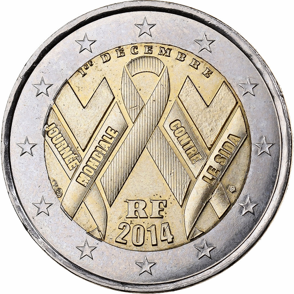 France, 2 Euro, 2014, Paris, Bi-Metallic, MS(60-62)