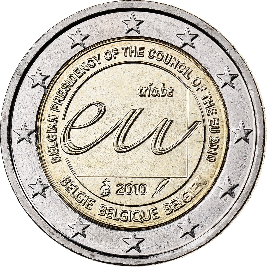 Belgio, 2 Euro, 2010, Brussels, Bi-metallico, SPL