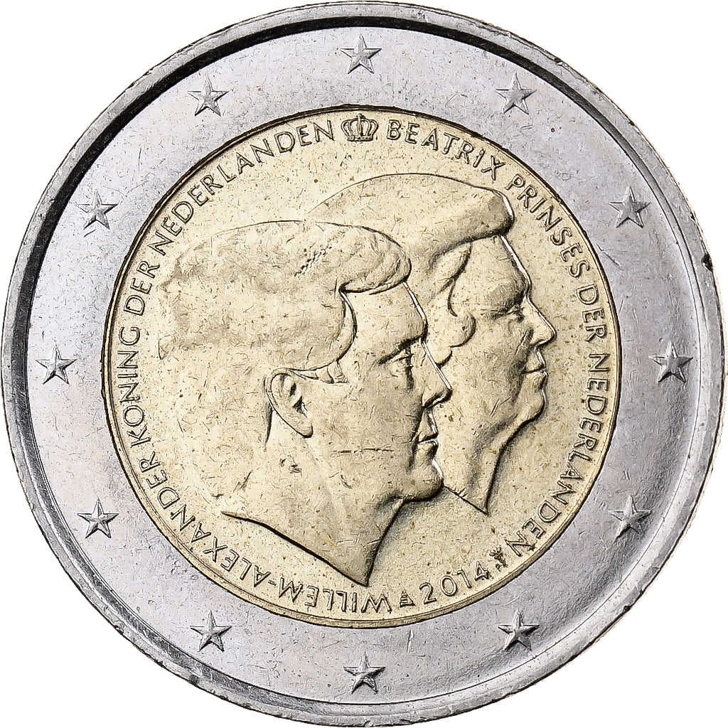 Holandia, 2 Euro, 2014, Utrecht, Bimetaliczny, MS(60-62)