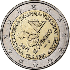 Slovakia, 2 Euro, 2011, Kremnica, Bi-Metallic, MS(60-62)