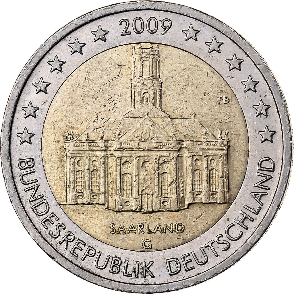 Duitsland, 2 Euro, 2009, Karlsruhe, Bi-Metallic, PR+