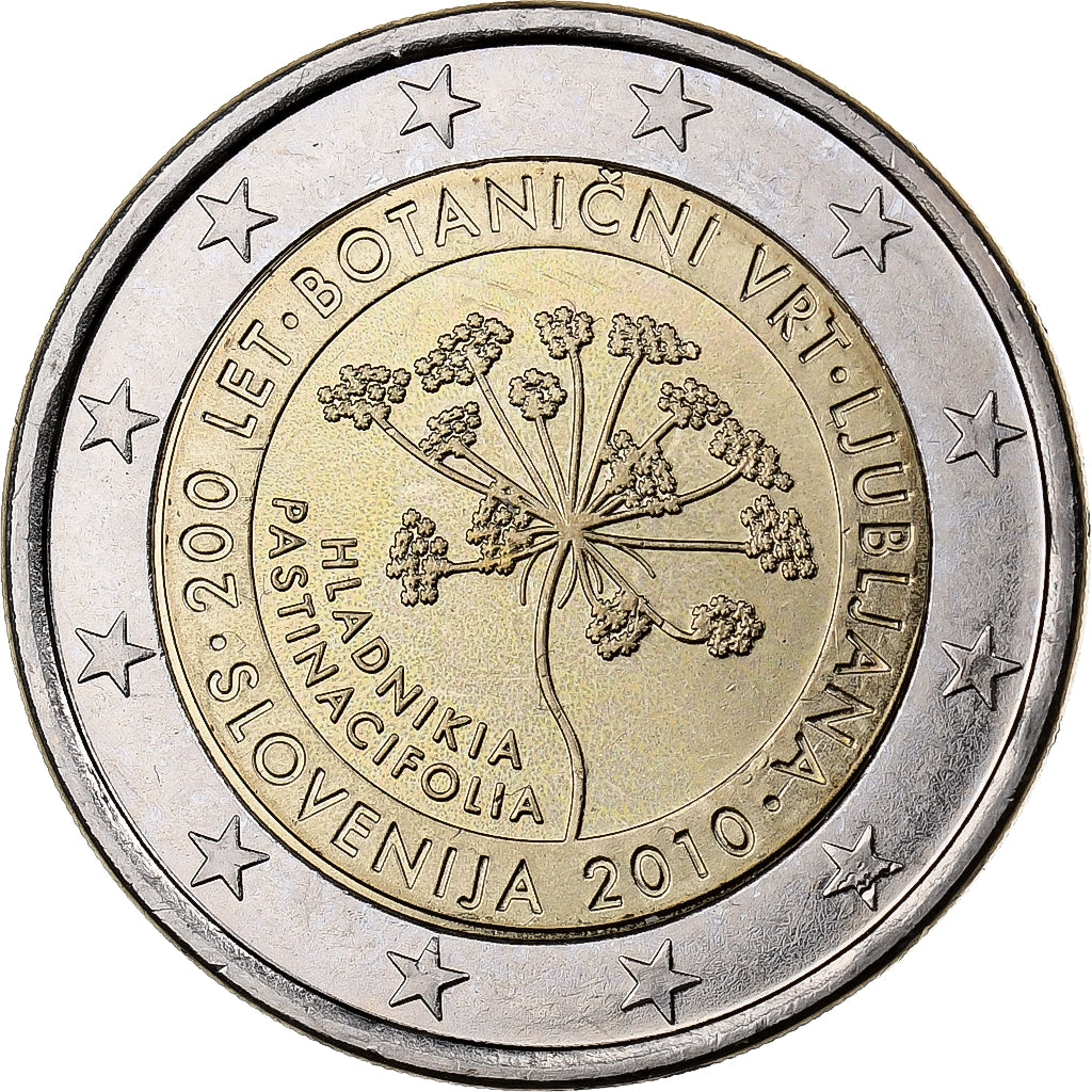 Slovenia, 2 Euro, 2010, Vantaa, Bi-Metallic, MS(60-62)