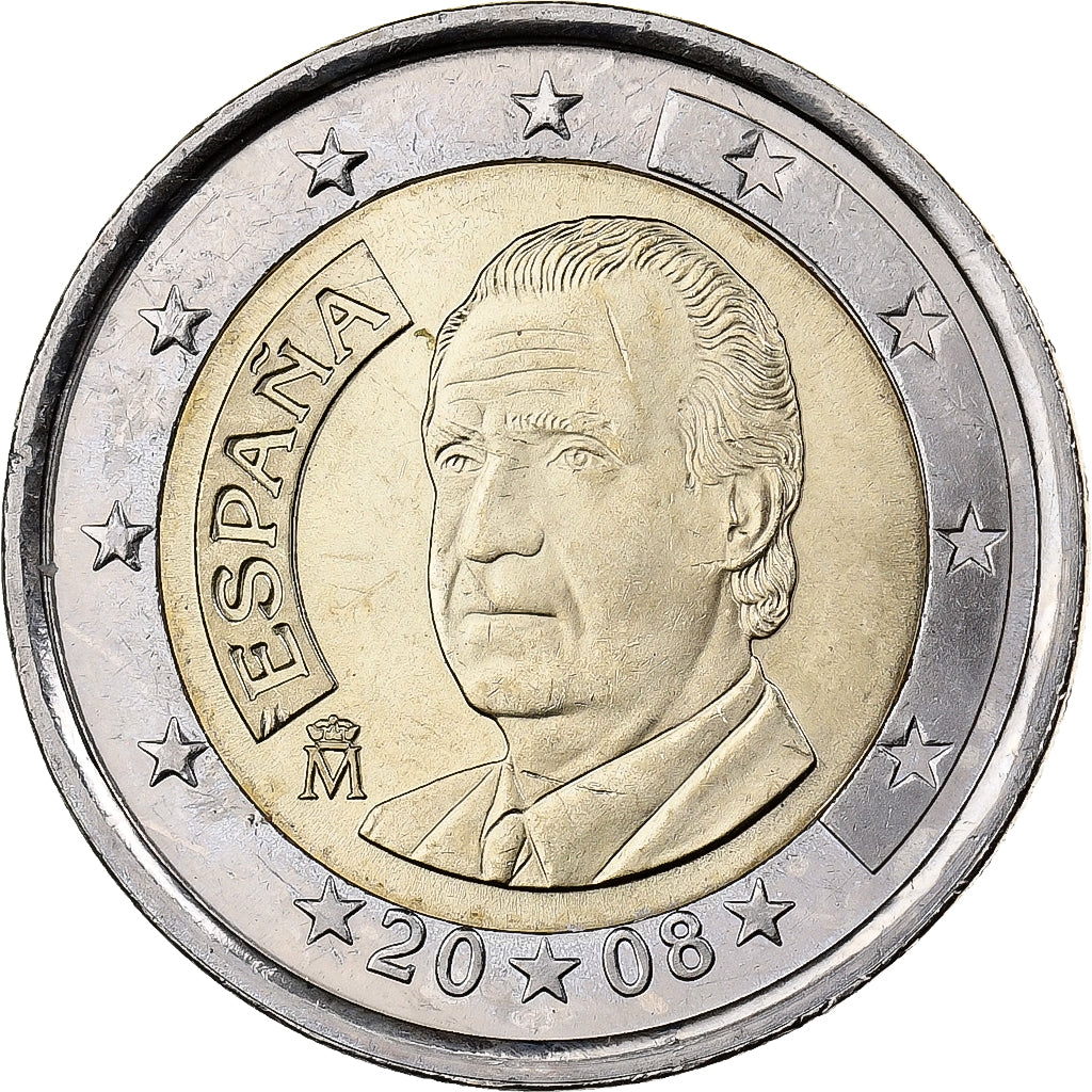 Spain, 2 Euro, 2008, Madrid, Bi-Metallic, MS(60-62)