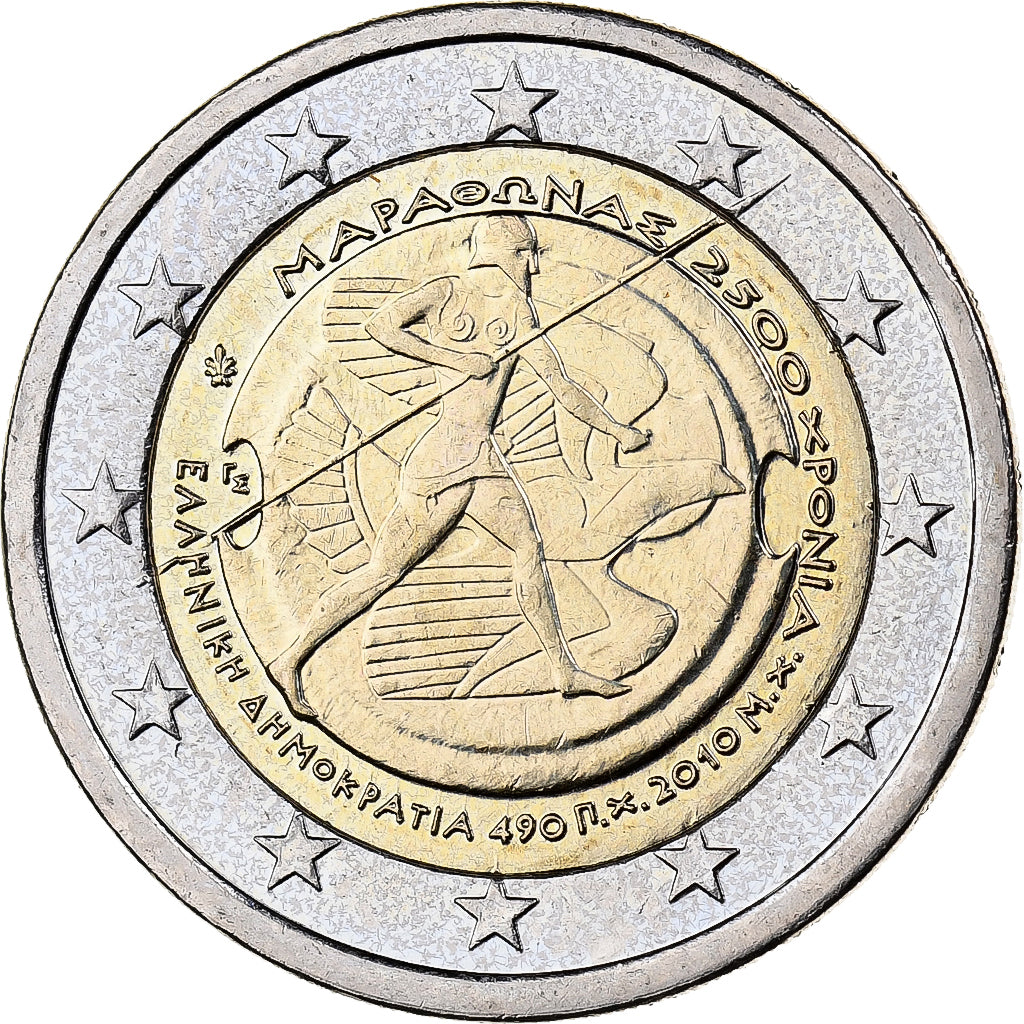 Grèce, 2 Euro, 2010, Athènes, Bimétallique, SUP+