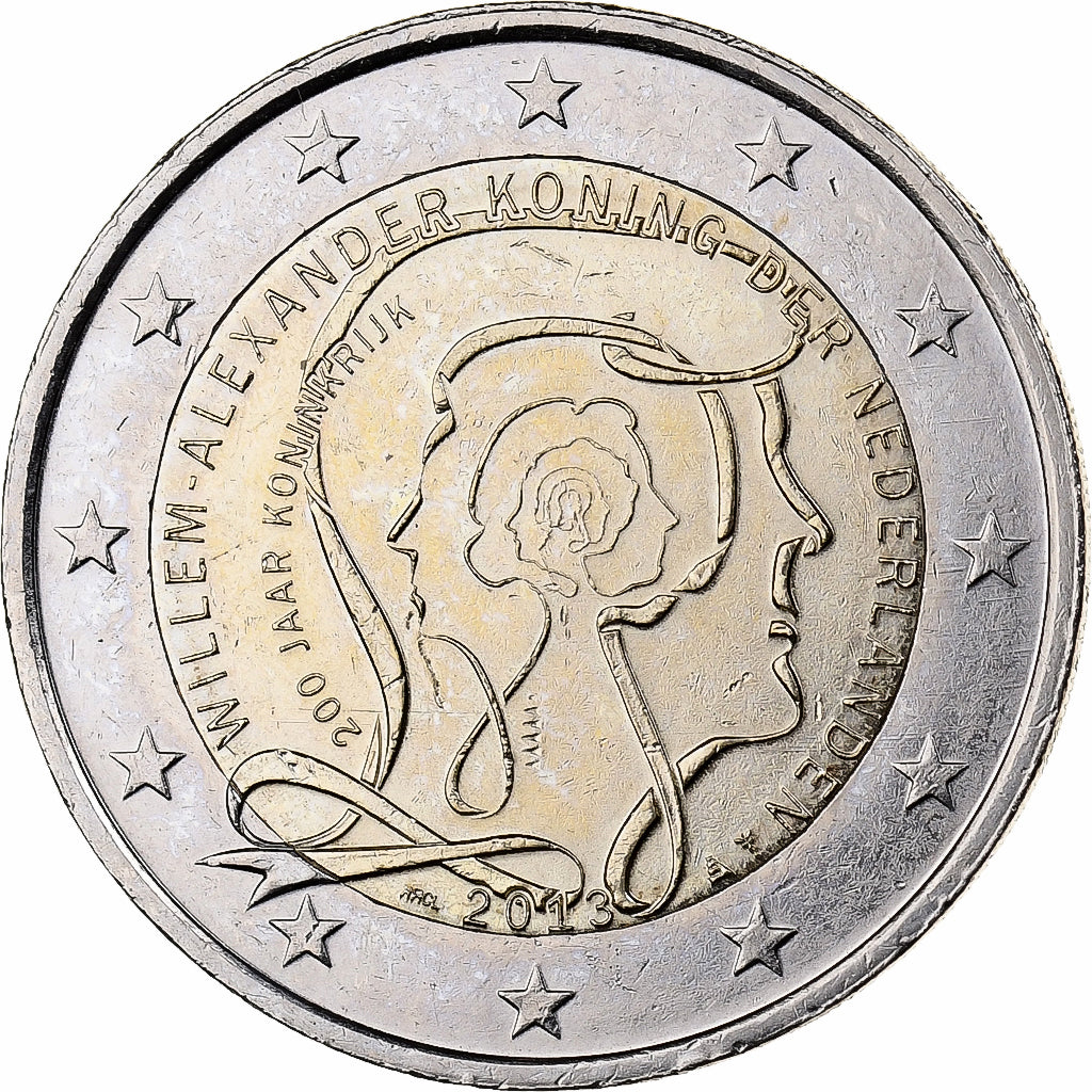 Nederland, 2 Euro, 2013, Utrecht, Bi-Metallic, ZF+