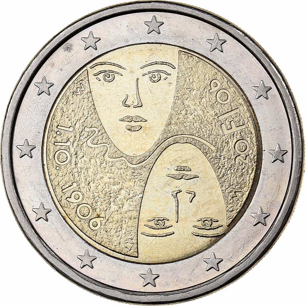 Finlandia, 2 Euro, 2006, Vantaa, Bi-metallico, SPL