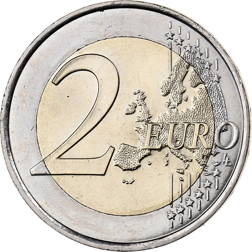 Francja, 2 Euro, 2010, Paris, Bimetaliczny, MS(60-62)