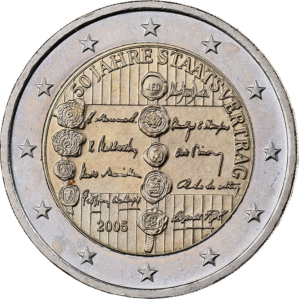 Austria, 2 Euro, 2005, Vienna, Bi-metallico, SPL