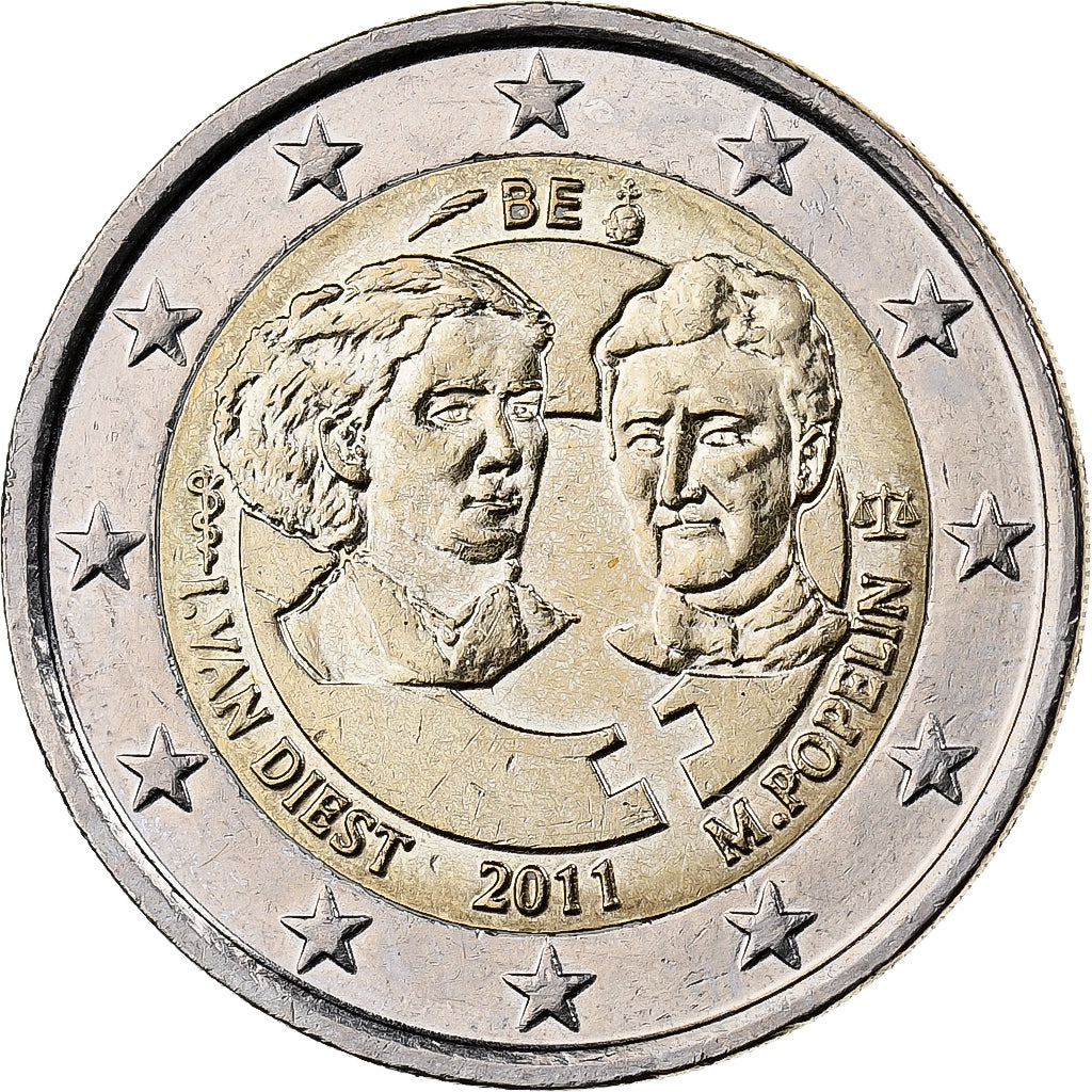 Belgique, 2 Euro, 2011, Bruxelles, Bimétallique, TTB+