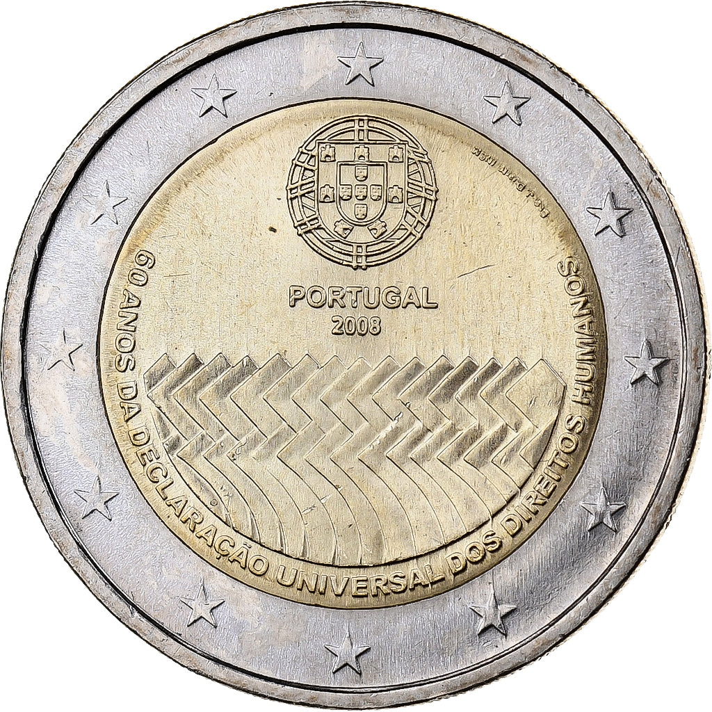 Portogallo, 2 Euro, 2008, Lisbon, Bi-metallico, SPL
