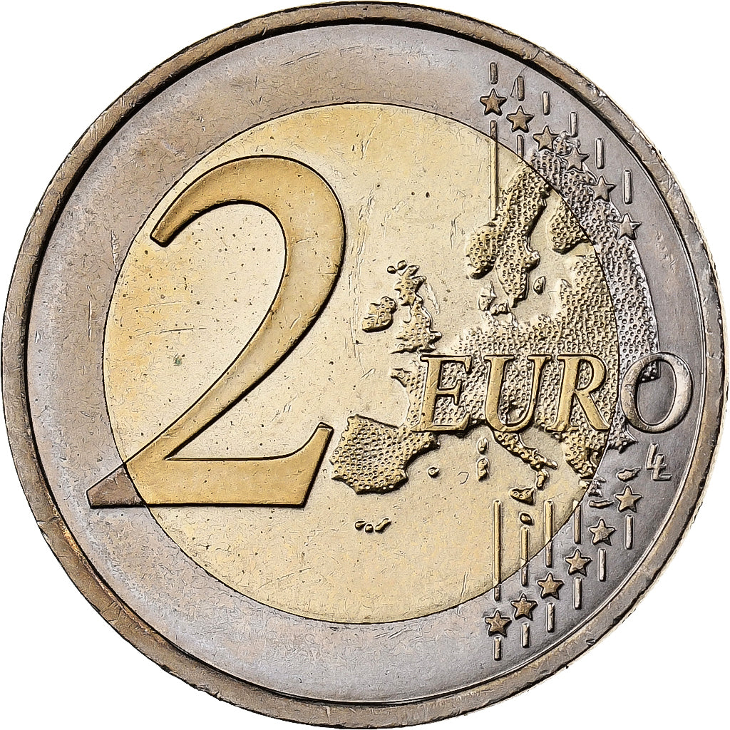 Francja, 2 Euro, 2007, Paris, Bimetaliczny, MS(60-62)