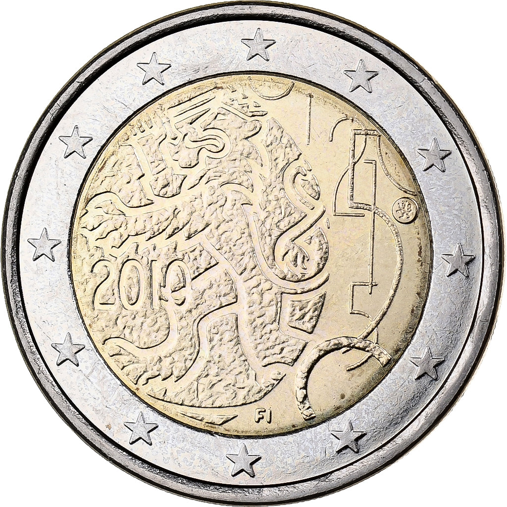 Finlandia, 2 Euro, 2010, Vantaa, Bimetálico, EBC+