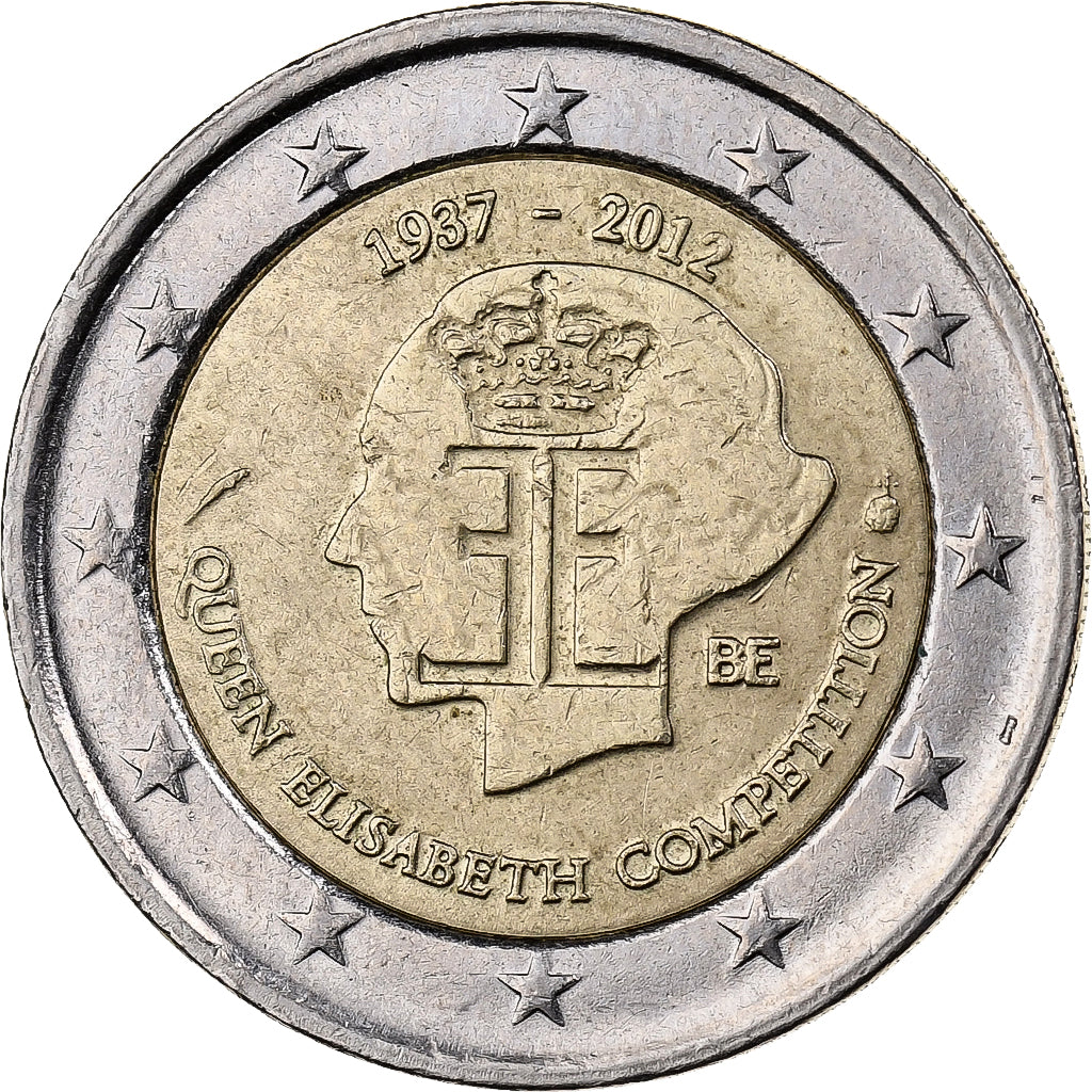 Belgien, 2 Euro, 2012, Brussels, Bi-Metallic, VZ