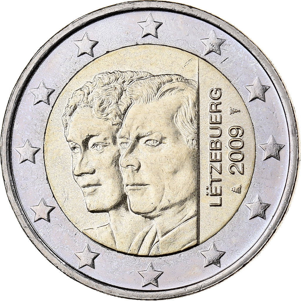 Luxembourg, 2 Euro, 2009, Utrecht, Bi-Metallic, MS(60-62)