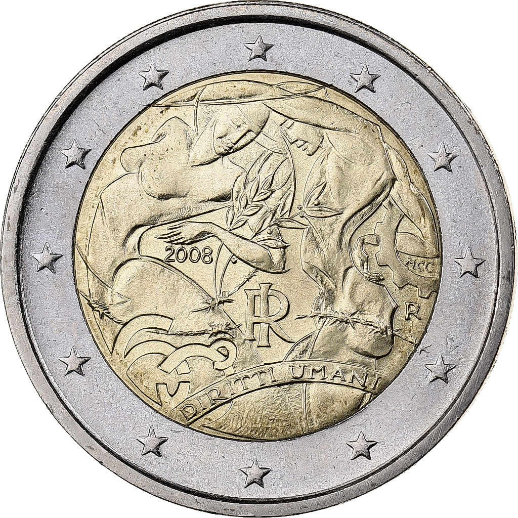Italien, 2 Euro, 2008, Rome, Bi-Metallic, VZ+