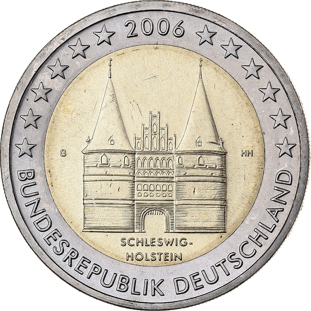 Alemanha, 2 Euro, 2006, Karlsruhe, Bimetálico, MS(60-62)