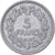 França, 5 Francs, Lavrillier, 1946, Paris, Alumínio, EF(40-45), KM:888b.1