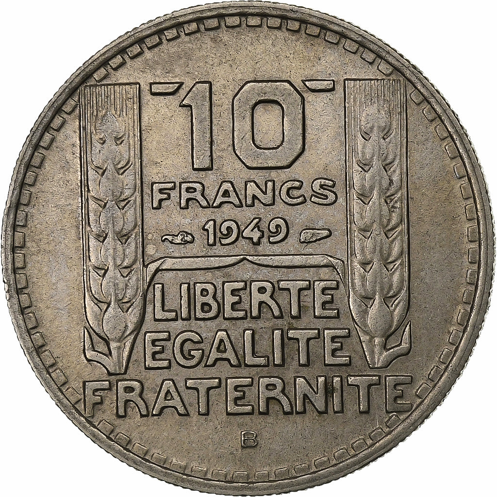 Frankrijk, 10 Francs, Turin, 1949, Beaumont - Le Roger, Cupro-nikkel, PR